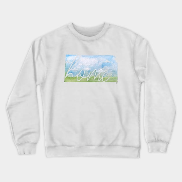 Kansas Home State Crewneck Sweatshirt by RuthMCreative